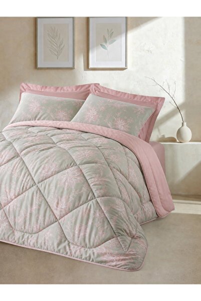 Cotton Box Satin Double Sleeping Set Betula Powder