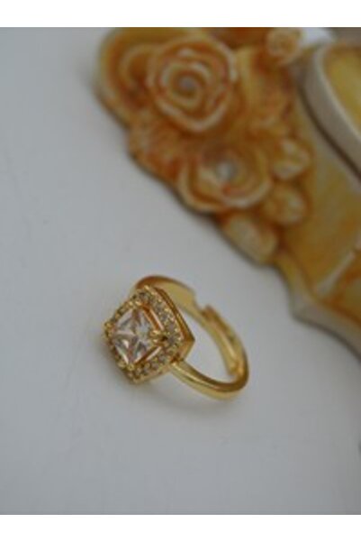 Stoneage Baguette ring - gold color -