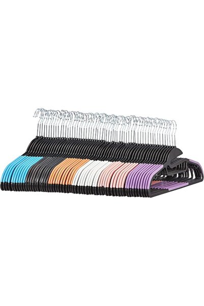 Amazon basics AmazonBasics Space Saving Non-Slip Plastic Hangers with 10 Fing...