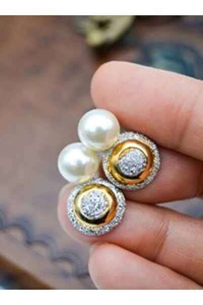 Stoneage Special Design Earrings - Gold Color -