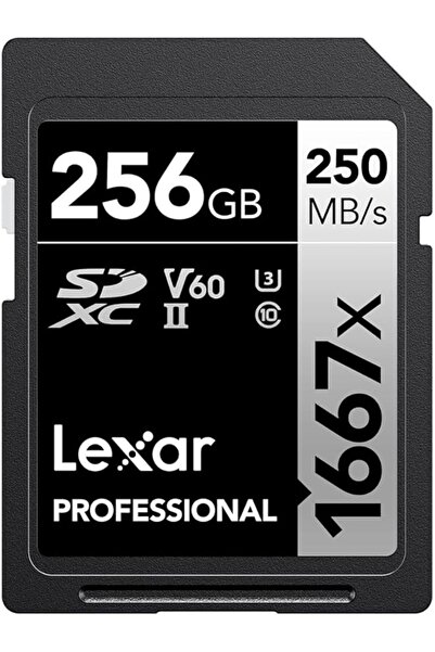 Lexar Media بطاقات ليكسار بروفيشنال 1667x256GB SDXC UHS-II، سرعة قراءة تصل إل...