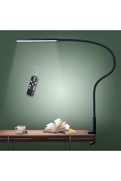 GENERAL مصباح مكتب LED بمنفذ USB من لوبيتيس/ذراع متحرك/عمود مرن بمشبك تثبيت ق...