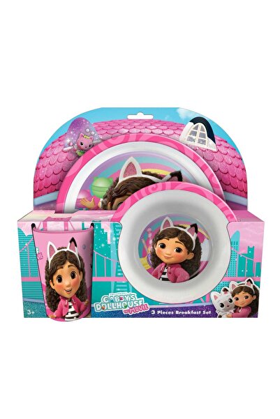 Universal Studios Gabby's Dollhouse 3 pcs Breakfast Set, Assorted