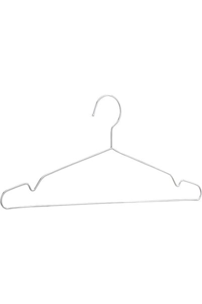 Amazon basics Stainless Steel Clothes Hangers, 50-Pack, Silver