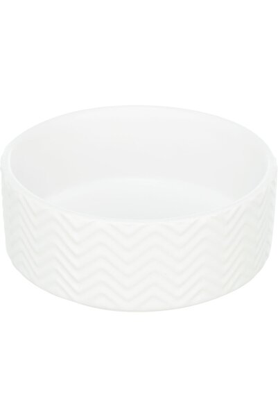 Trixie Bol ceramic, culoare albă, dimensiune ø 13 cm/0.4 l