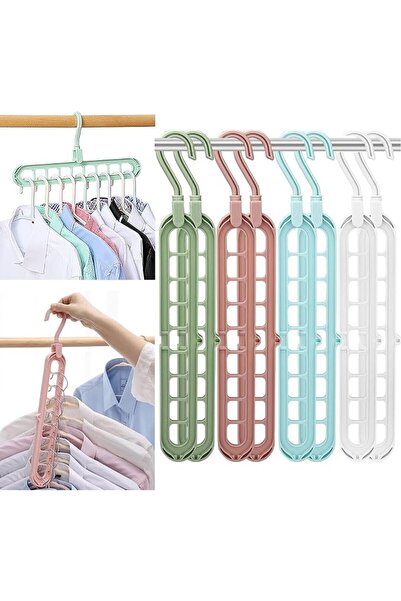 FIFATA Magic Space Saving Clothes Hangers Multifunctional Smart Closet Organi...