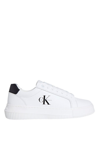 Calvin Klein Women's White Sneakers CHUNKY CUPSOLE MONO LTH WN