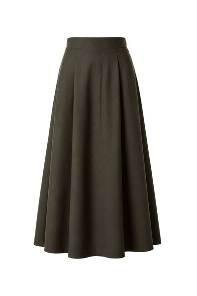 Laluvia Brown Yado Skirt - 4441
