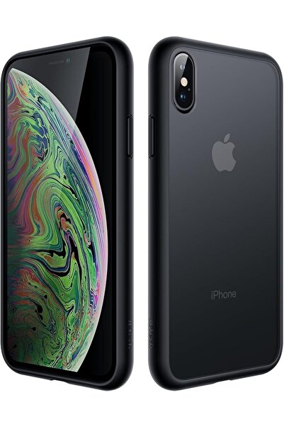 JETech غطاء مطفي لهاتف آيفون Xs وآيفون X، أسود