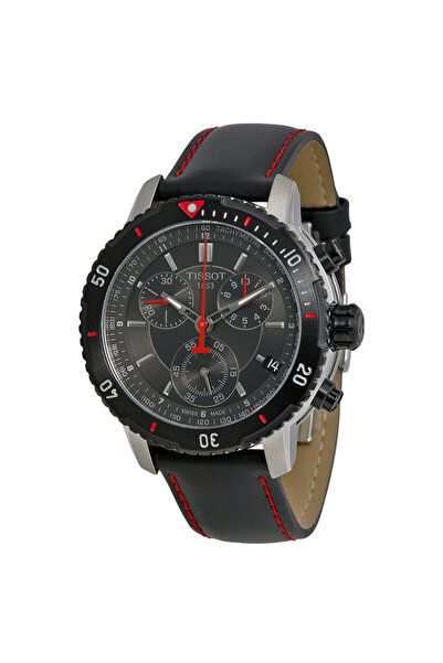 Mathey-Tissot ساعة تيسو PRS 200 كرونوغراف للرجال بمينا أسود T067.417.26.051.00