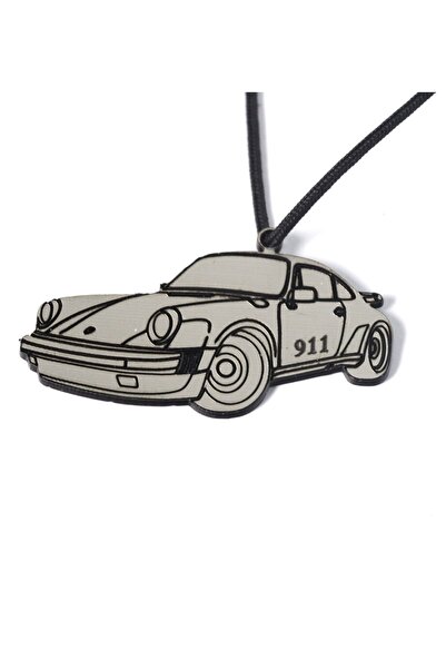 NO BRAND Porsche 911 Classic ματ μεταλλικό χρώμα Plexiglass κρεμαστό 23x52mm ...