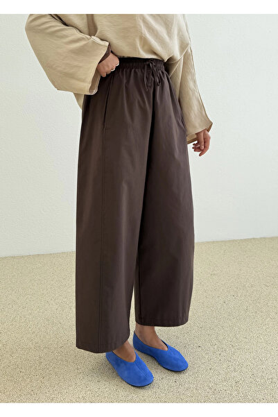 MODA AKSA CHİNO DİKİŞLİ PALON PANTOLON KAHVE