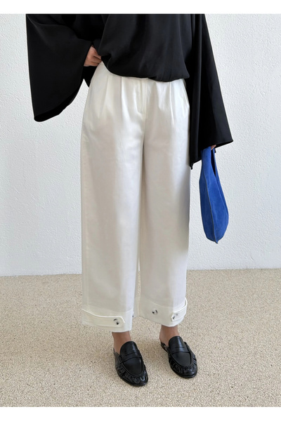 MODA AKSA 3936 BLK BORU PÇ PANTALON EKRU