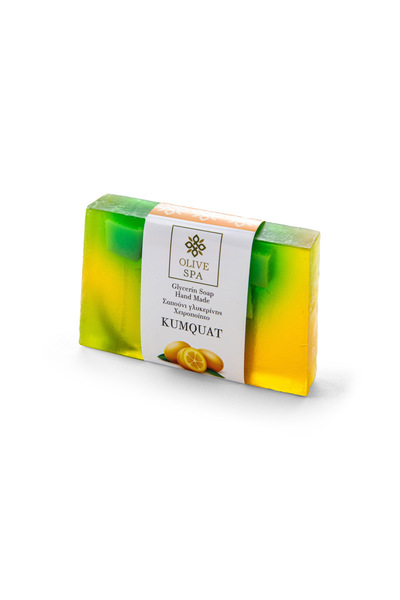OLIVE SPA Χειροποίητο Σαπούνι Φυτικής Γλυκερίνης - Κουμκουάτ