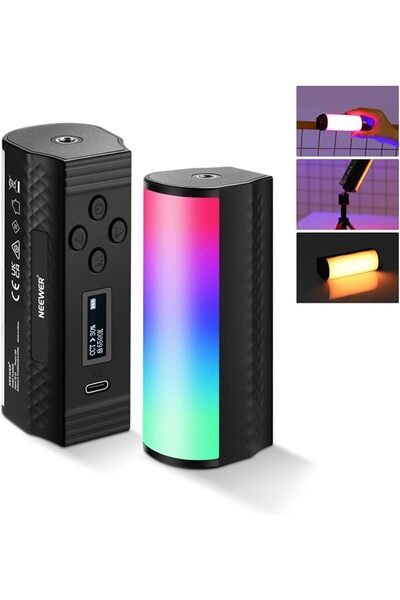 NEEWER BASICS Magnetic Handheld Light Wand 360° Full RGB Mini LED, TL96RGB