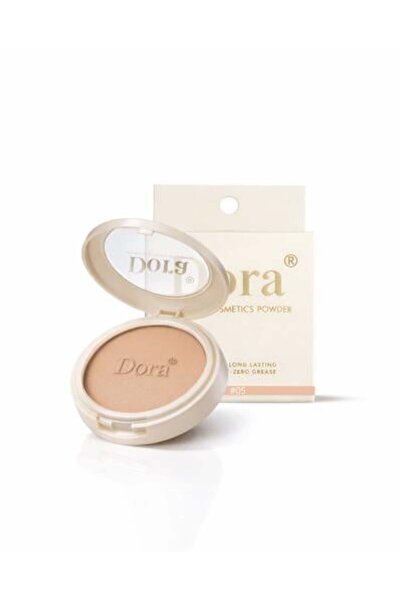 DORA بودرة مضغوطة مخملية لتثبيت المكياج وتغطية العيوب خالية من الزيوت طويلة ا...