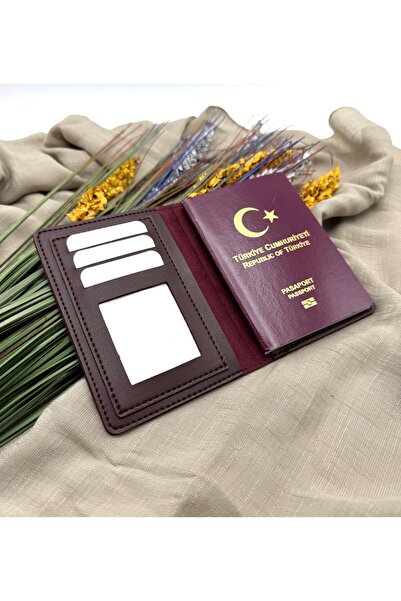 Womancraft حافظة جواز السفر مع حامل بطاقة الائتمان
