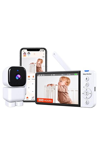 Denn Store Baby Monitor, Camera de supraveghere bebelusi WiFi/no wifi Dual Vi...