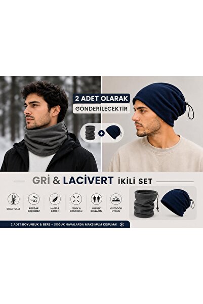 Wearflawless Unisex Fleece Neck Gaiter 2-in-1 Winter Warm Adjustable Outdoor ...