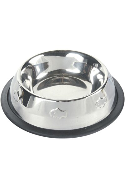 Trixie Bol din oțel inoxidabil, antiderapant, 0,2 l / ø 15 cm, cu model