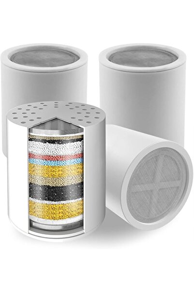 Voolan 4 Pack Replacement Shower Filter Cartridge - 20 Stage Hard Water Showe...