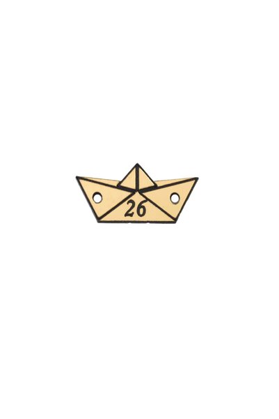 NO BRAND 26 Βαρκούλα μικρός ματ plexiglass σύνδεσμος 23x10mm - chryso