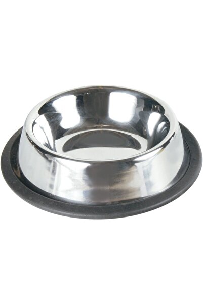 Trixie Bol din oțel inoxidabil, antiderapant, 0,2 l / ø 15 cm, culoare simplă