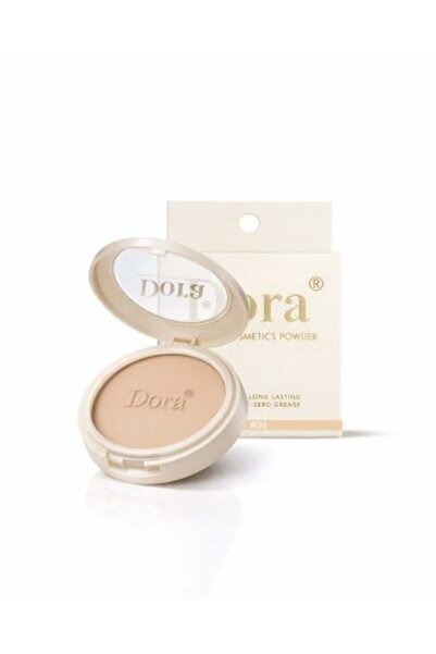 DORA بودرة مضغوطة مخملية لتثبيت المكياج وتغطية العيوب خالية من الزيوت طويلة ا...