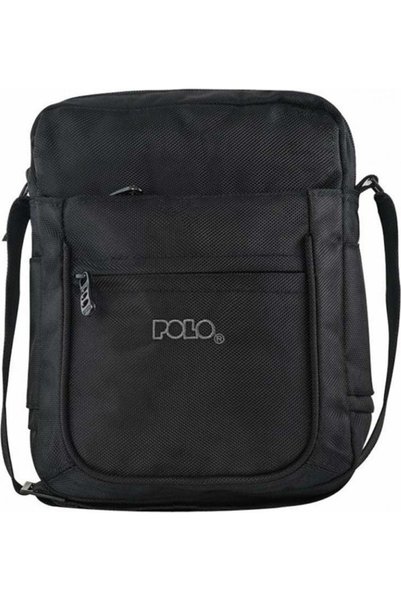 Polo Κάθετη Μεγάλη Τσάντα Ώμου Μαύρη (9-07-072-2000)