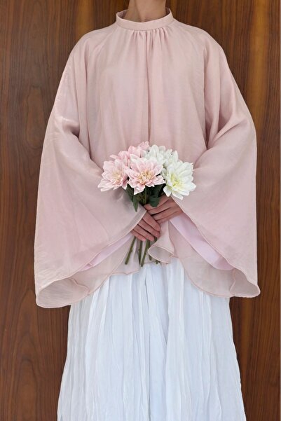 fayaboutique.com Pembe Şifon Velissa Bluz