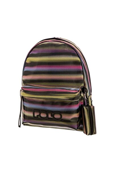 Polo Ragazza Σακίδιο Πλάτης Πολύχρωμο Μαύρο (8218)