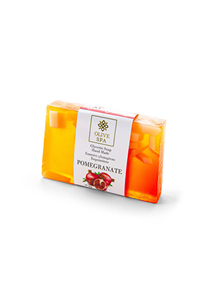 OLIVE SPA Χειροποίητο Φυτικό Σαπούνι Γλυκερίνης - Ρόδι