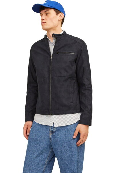 Jack & Jones JACK &JONES Geacă biker Dylan - 12264806-Negru intens