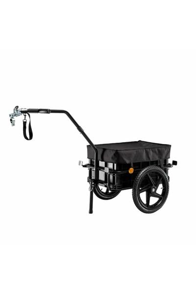 AwTools Remorcă pentru transport biciclete, 100 kg, 1530x680x850mm, 70L, Roți...