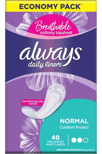 alwaysshopping Always panty Liners Comfort Protect Normal 40 count