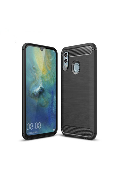 OEM Θήκη TPU Σιλικόνης με Βουρτσισμένο Ανθρακόνημα για Huawei P Smart (2019) ...
