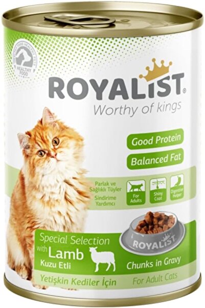 Royalist قطع لحم الضأن في المرق للقطط البالغة 400 جرام