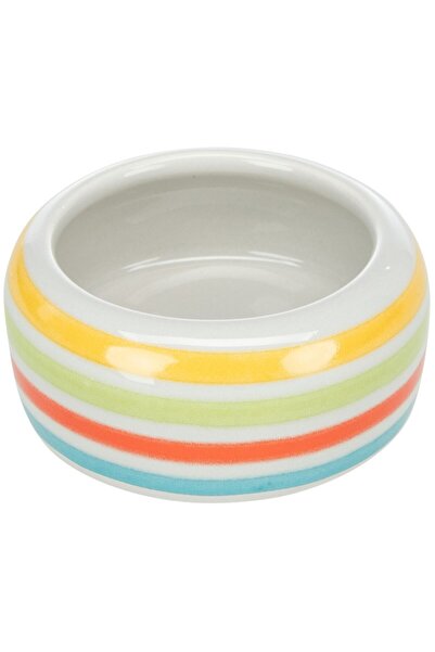 Trixie Bol ceramic pentru hamsteri, 50 ml/ 8 cm, Multicolor/Crem