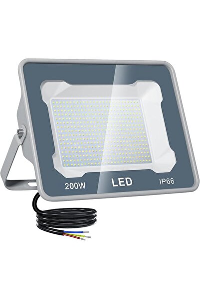 CREATESTAR كشاف LED خارجي 200 واط 20000 لومن، مقاوم للماء IP66، إضاءة LED خار...