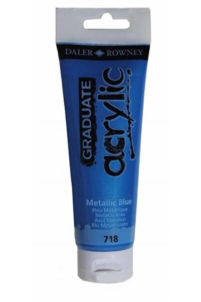 Daler Rowney Ακρυλικό Χρώμα 120ml Μεταλλικό Μπλε Graduate Acrylic (123120718)