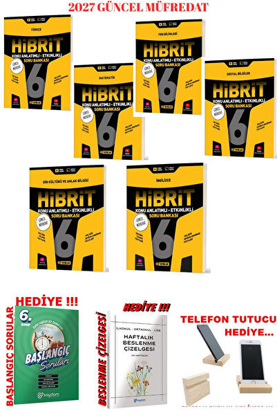 Hız Yayınları 2027 Güncel 6.Sınıf Hız Hibrit Konu Anlatım Tüm Dersler Fullete...