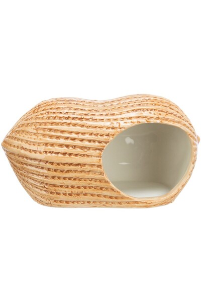 Trixie Căsuță ceramică pentru hamsteri, în formă de arahidă, 17 x 8 x 8 cm