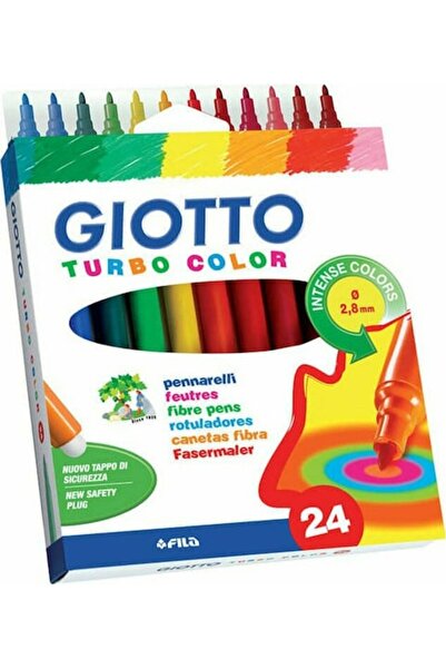 FILLA Μαρκαδόροι 24 τεμάχια. Έγχρωμο Giotto turbo color Ανθεκτική μύτη 0.28mm...