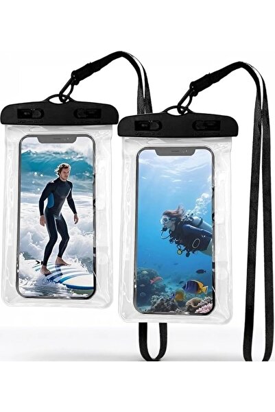 GENERAL 2 Pack Waterproof Phone Pouch, Universal Cell Phone Dry Bag with Touc...