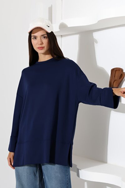 Sabr Women's Modal Oversize Long Tunic with Slit Detail