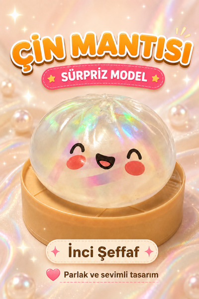 hak-iş oyuncak Orijinal Simli Çin Mantısı Squishy Oyuncak | Sağlığa Uygun Yıkanabilir Yumuşak Oyuncak | Sürpriz Ren