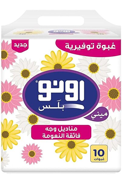 Uno مناديل وجه ناعمة من بلس ميني، 180 منديل، 10 قطع - عبوة واحدة