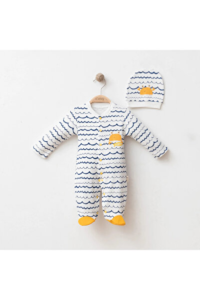 DIDuStore Coşay Baby Boys 6-9-12 Months Crab Printed Jumpsuit