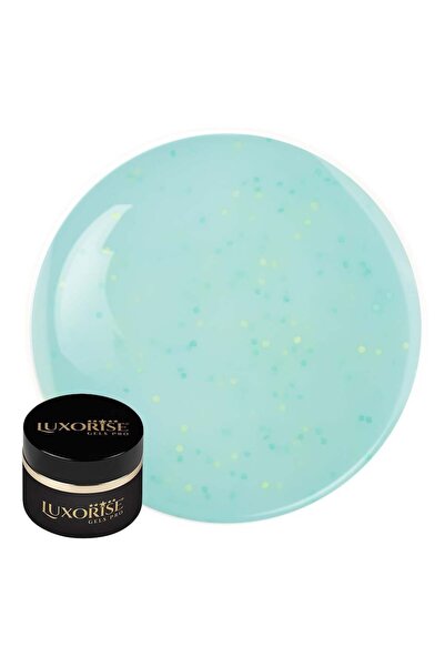 LUXORISE UV Construction Nail Gel Confetti Cake 15ml, Kiwi Sorbet