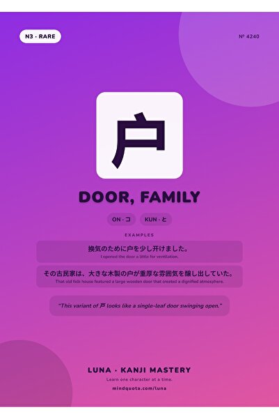 OEM Poster Kanji Usa, Familie, Design Caligrafie Japoneza, Carton 250g, A4